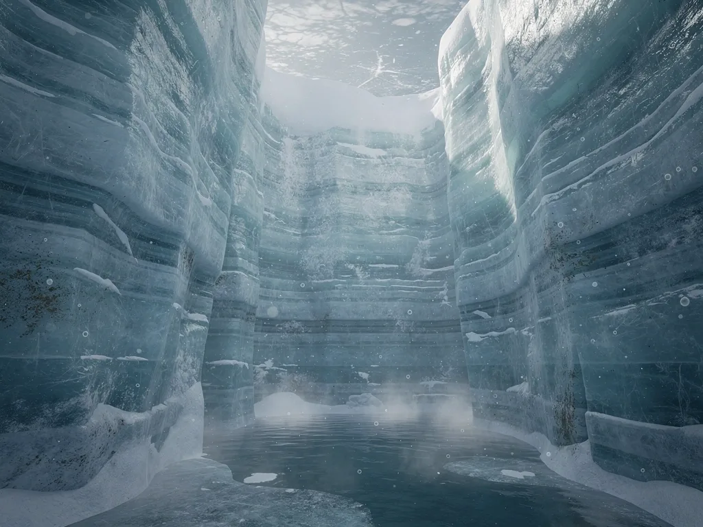 Arctic Ice Fissure